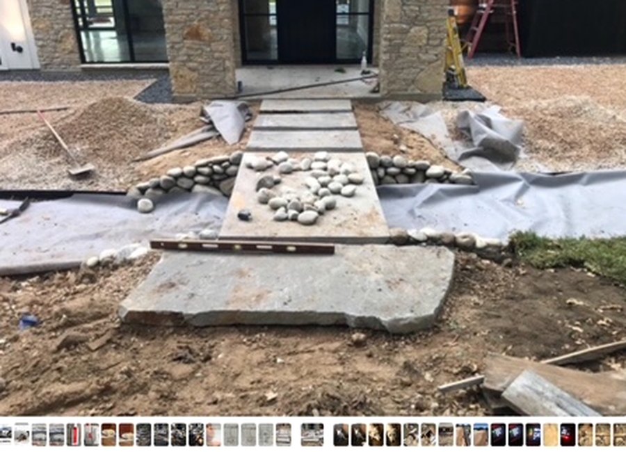 Stone Entry Walkway