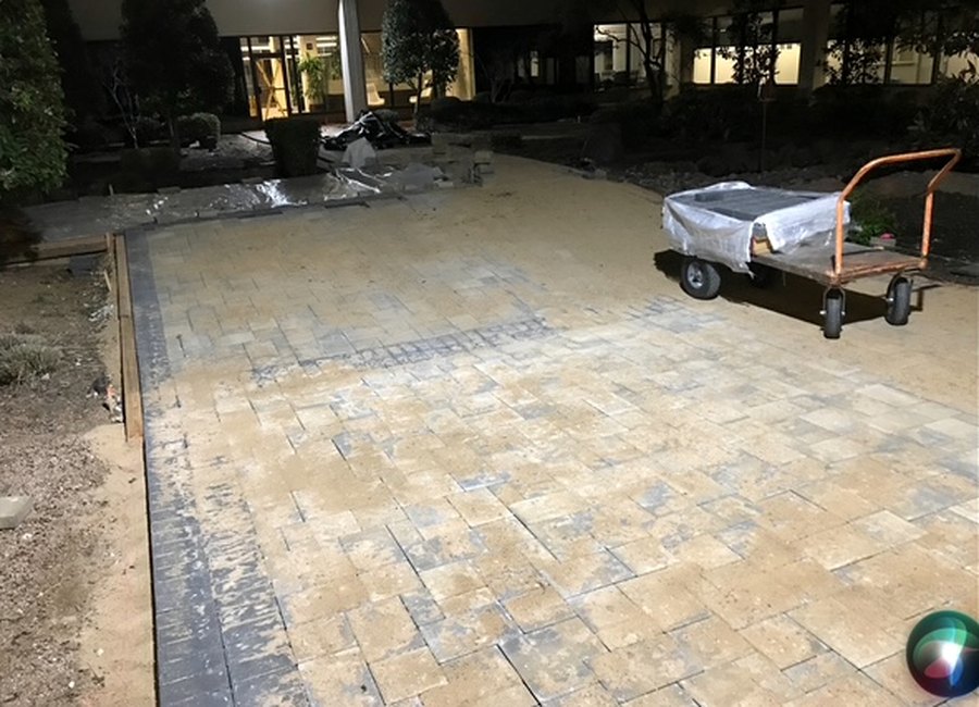 Paver Court Installation