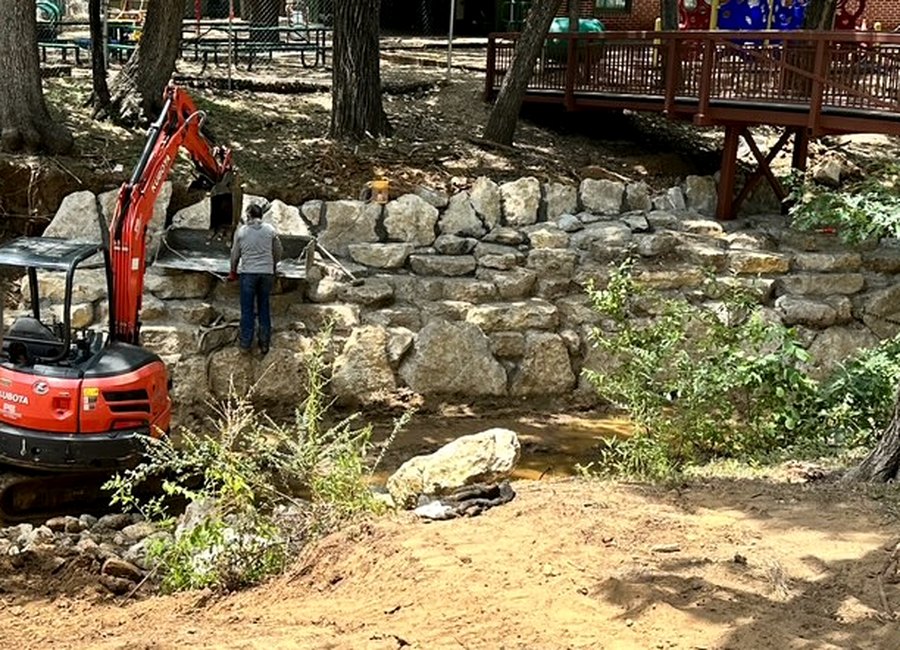 Creek Retaining Wall