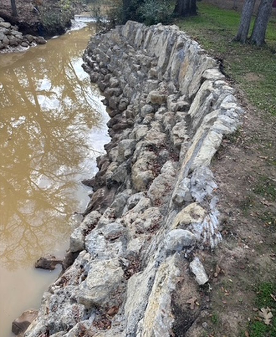 Rock-Lined Drainage